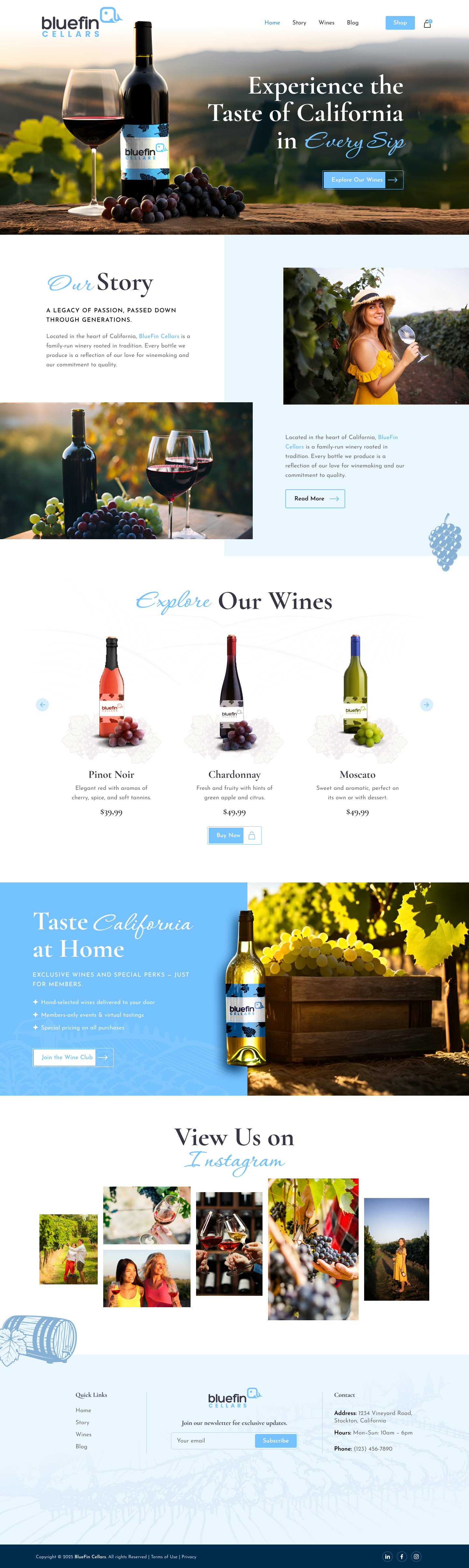 Winery website example by One Eleven Web Design