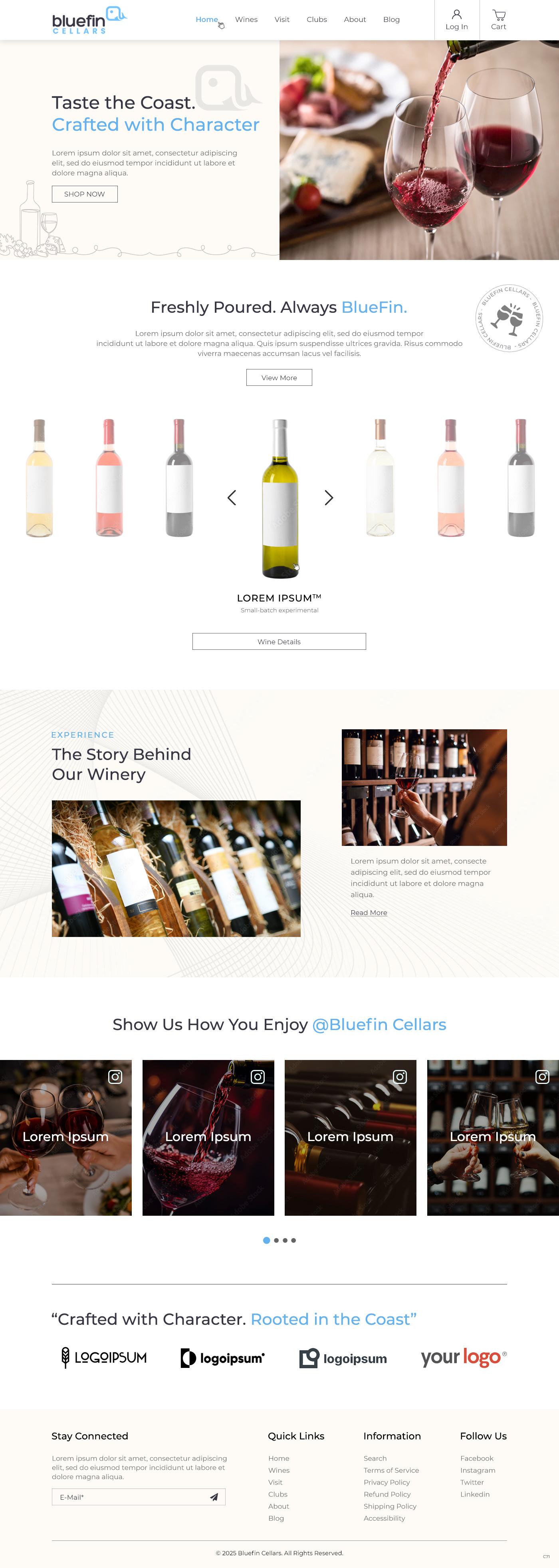 Winery website example by One Eleven Web Design