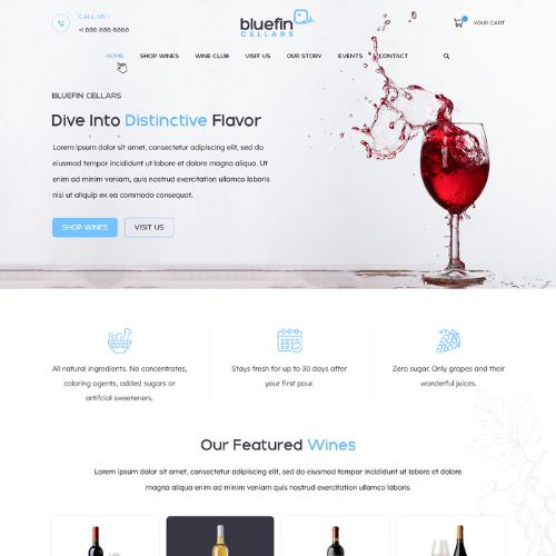 Winery website example by One Eleven Web Design