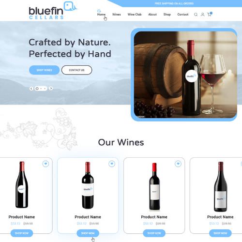 Winery website example by One Eleven Web Design