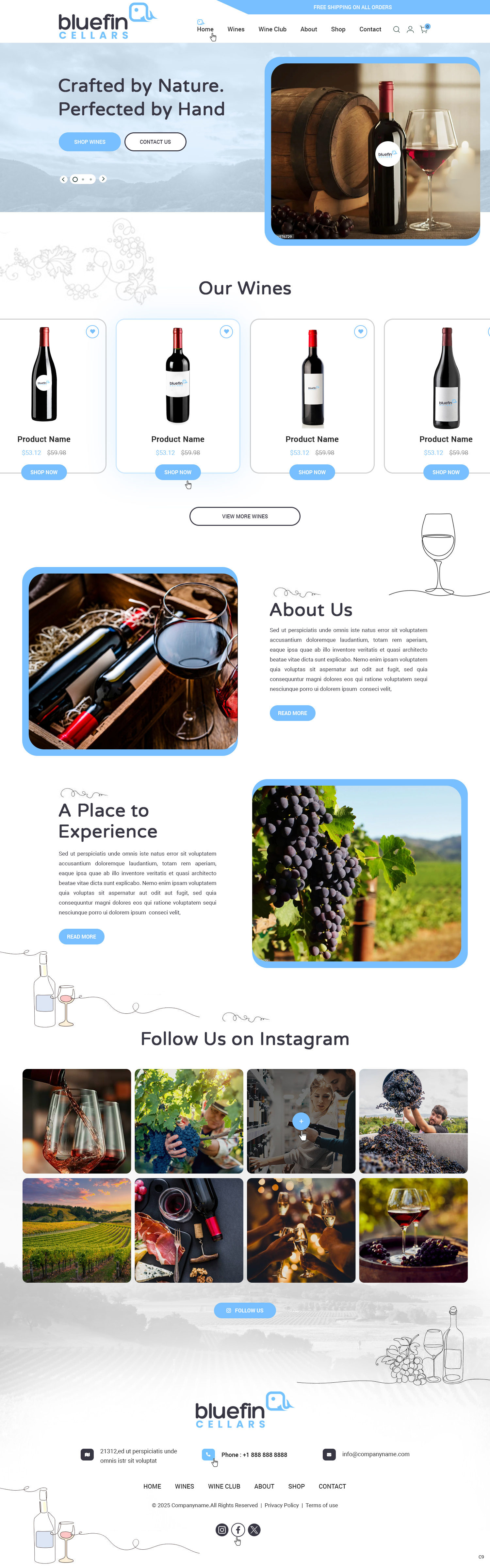 Winery website example by One Eleven Web Design