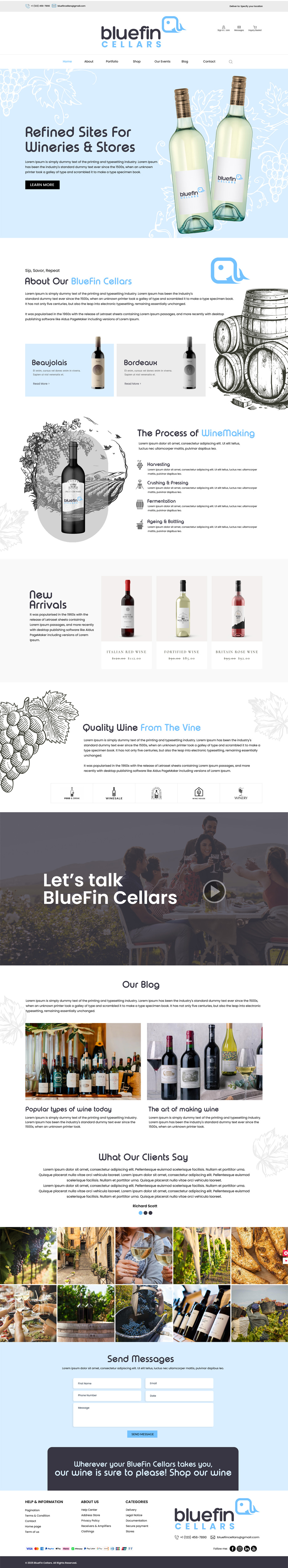 Winery website example by One Eleven Web Design
