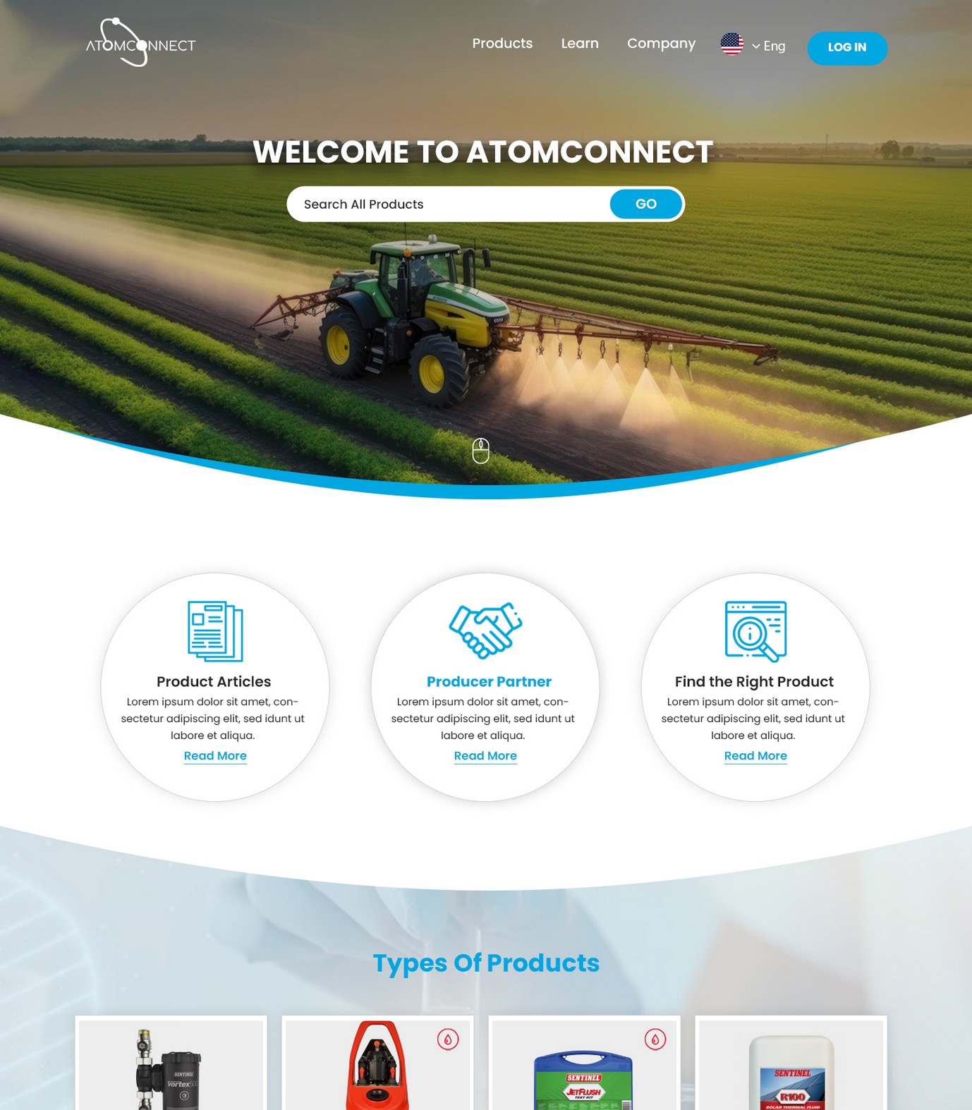 chemical industry website design