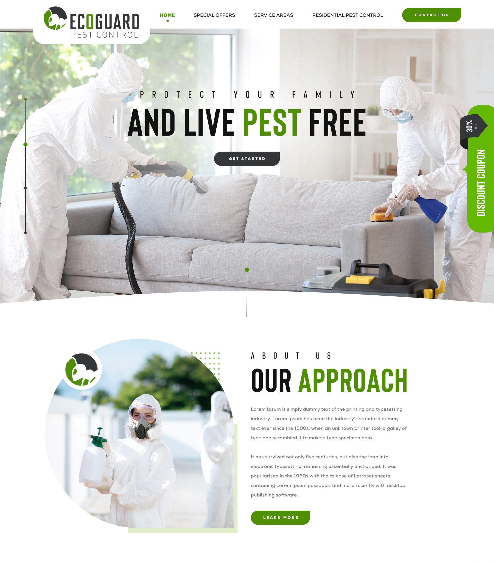 Pest Control website design